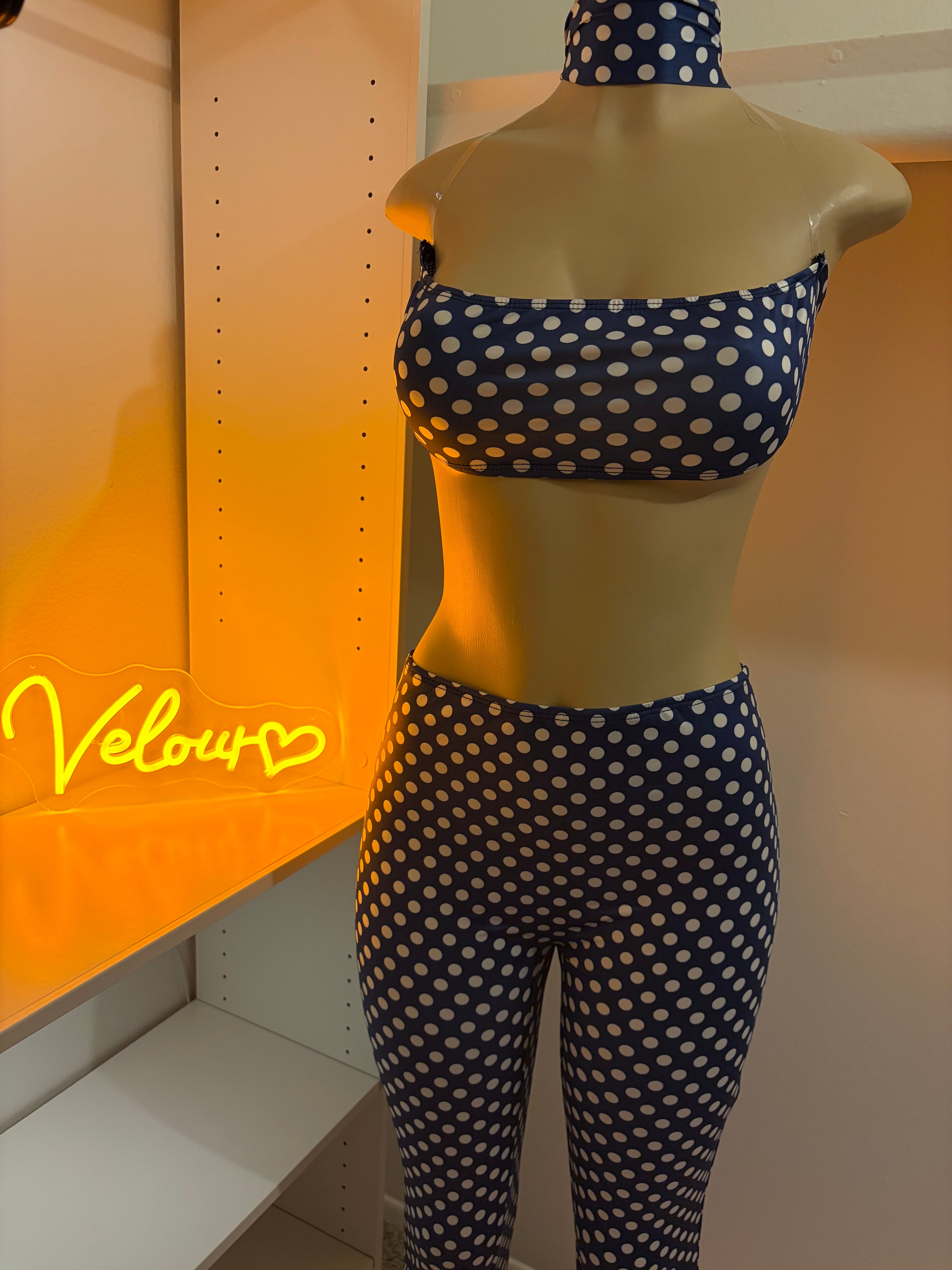 Polka Muse Halter Set