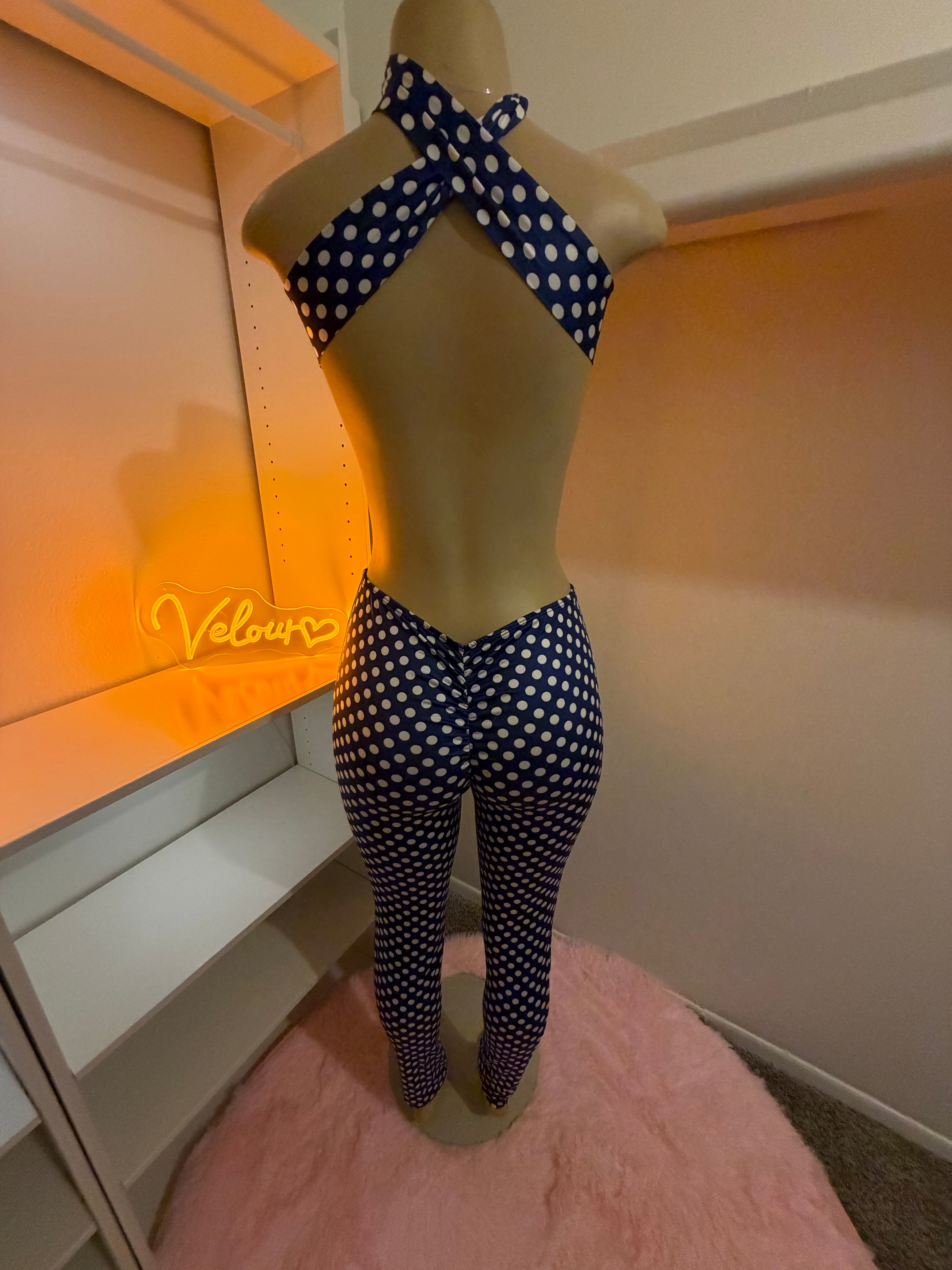 Polka Muse Halter Set